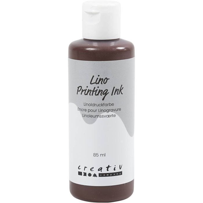 Encre pour Linogravure, brun, 85 ml/ 1 flacon