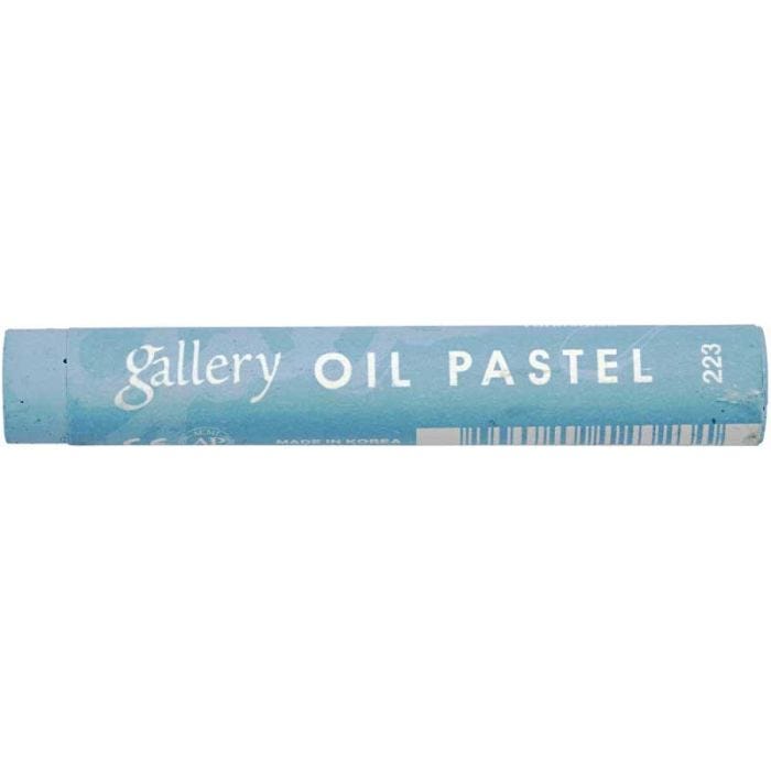 Pastels à l'huile Gallery Premium, L : 7 cm, ép. 11 mm, bleu turquoise (223), 6 pièces/ 1 Pq.