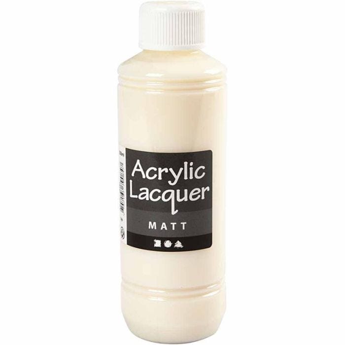 Laque Acrylique, mate, 250 ml/ 1 flacon