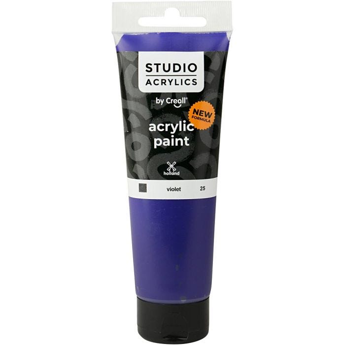 Creall Studio Acrylverf, dekkend, violet, 120 ml/ 1 fles