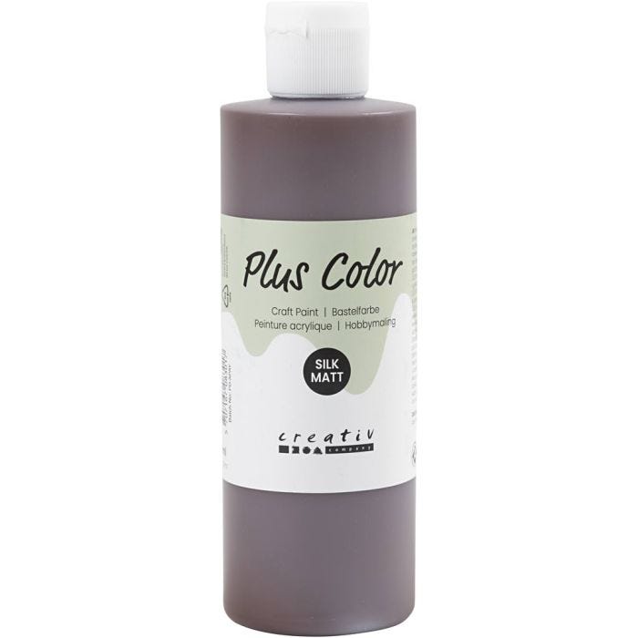 Peinture Acrylique Plus Color, chocolate, 250 ml/ 1 flacon