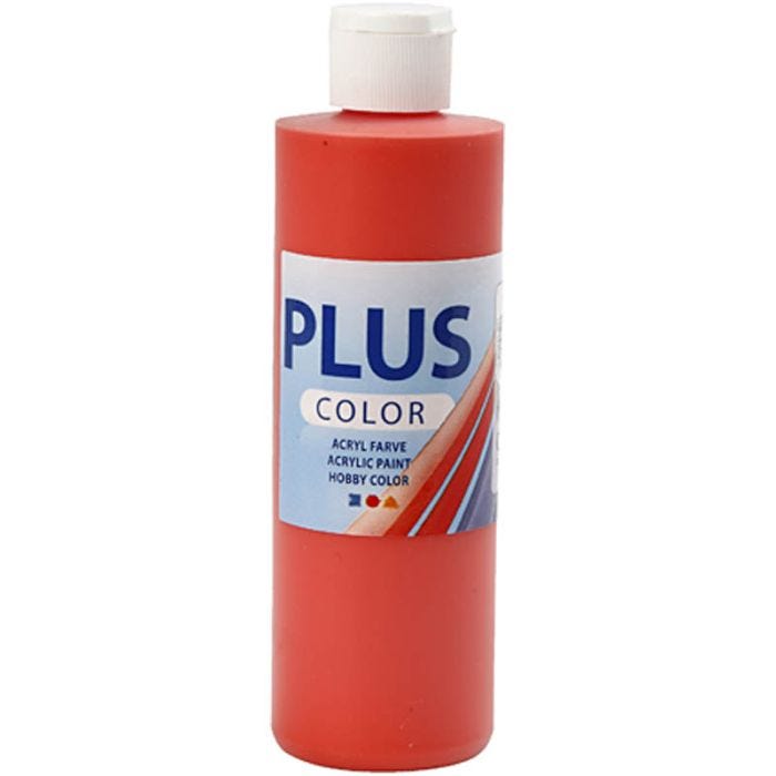 Peinture Acrylique Plus Color, brilliant red, 250 ml/ 1 flacon