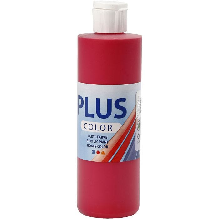 Peinture Acrylique Plus Color, berry red, 250 ml/ 1 flacon