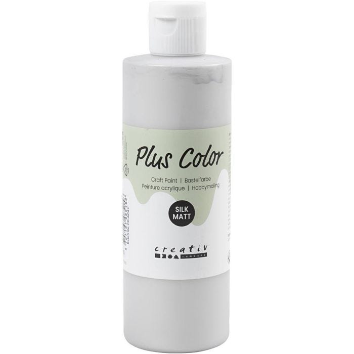 Peinture Acrylique Plus Color, argent, 250 ml/ 1 flacon