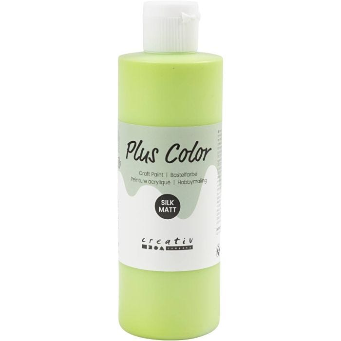 Peinture Acrylique Plus Color, vert citron, 250 ml/ 1 flacon