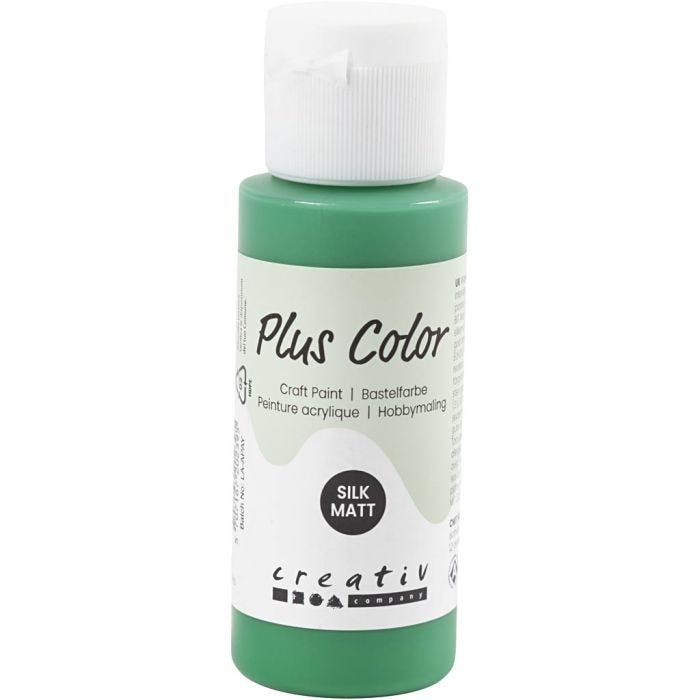 Peinture Acrylique Plus Color, vert brillant, 60 ml/ 1 flacon