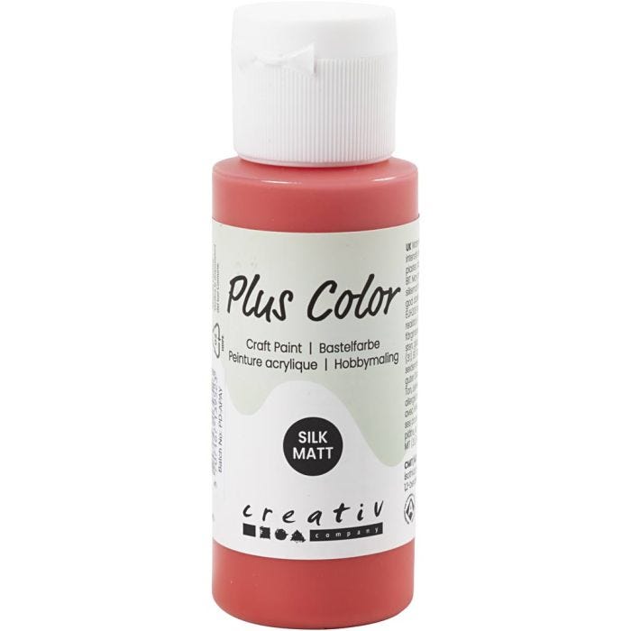 Peinture Acrylique Plus Color, crimson red, 60 ml/ 1 flacon