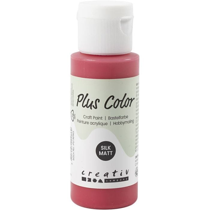 Peinture Acrylique Plus Color, berry red, 60 ml/ 1 flacon