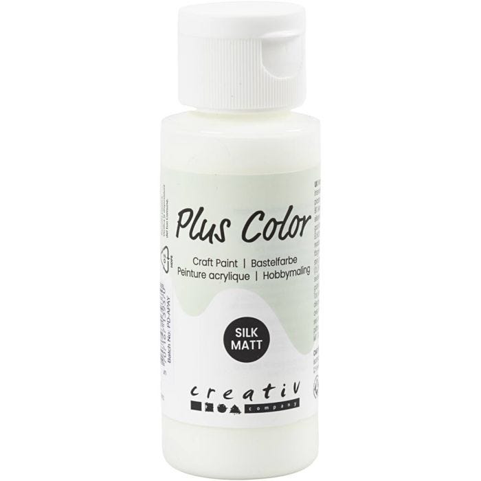 Peinture Acrylique Plus Color, blanc cassé, 60 ml/ 1 flacon