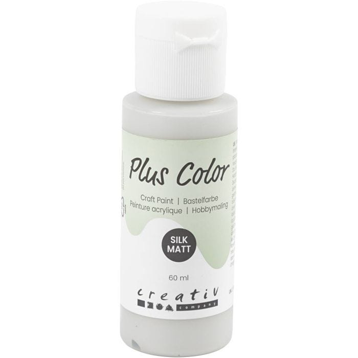 Peinture Acrylique Plus Color, gris clair, 60 ml/ 1 flacon