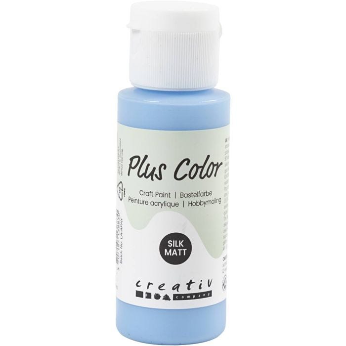 Peinture Acrylique Plus Color, bleu ciel, 60 ml/ 1 flacon