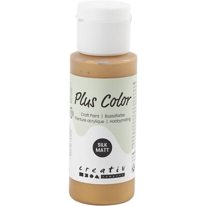 Peinture Acrylique Plus Color, or, 60 ml/ 1 flacon