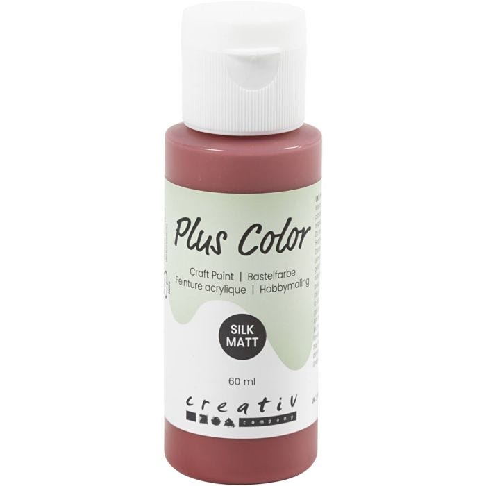 Peinture Acrylique Plus Color, rouge antique, 60 ml/ 1 flacon