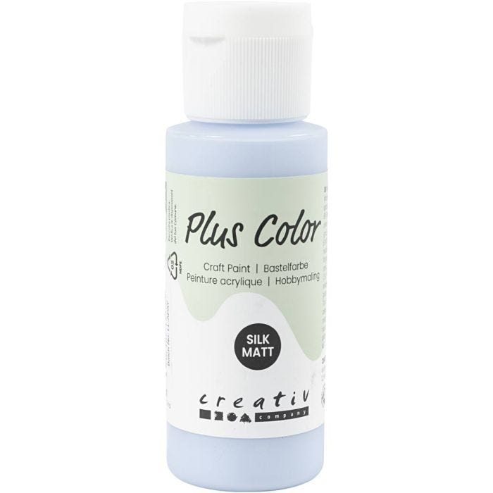 Peinture Acrylique Plus Color, bleu clair, 60 ml/ 1 flacon