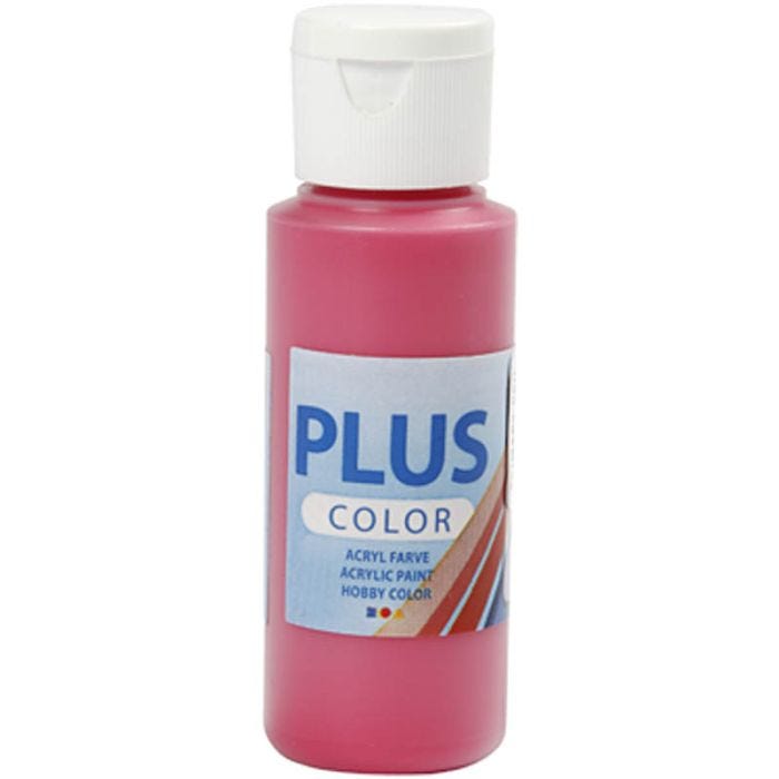 Peinture Acrylique Plus Color, rouge primaire, 60 ml/ 1 flacon
