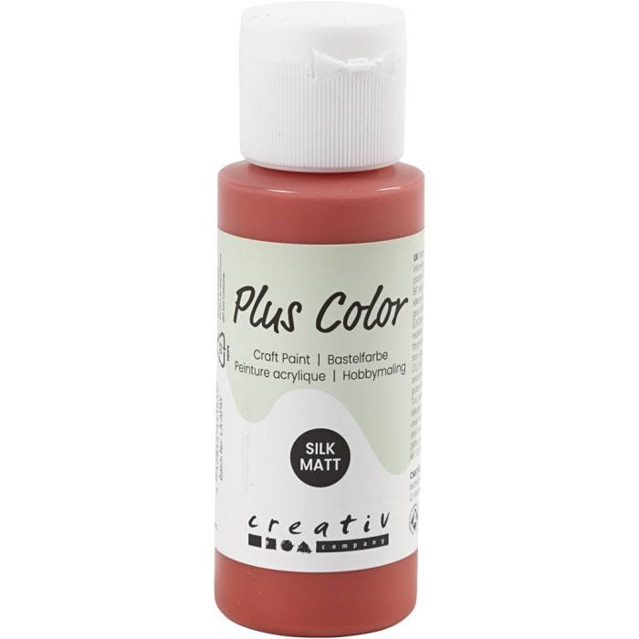 Peinture Acrylique Plus Color, rouge cerise, 60 ml/ 1 flacon