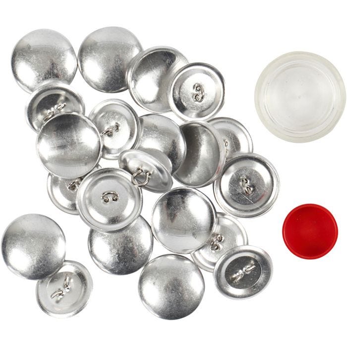 Boutons à décorer, d 22 mm, 12 pièces/ 1 Pq.