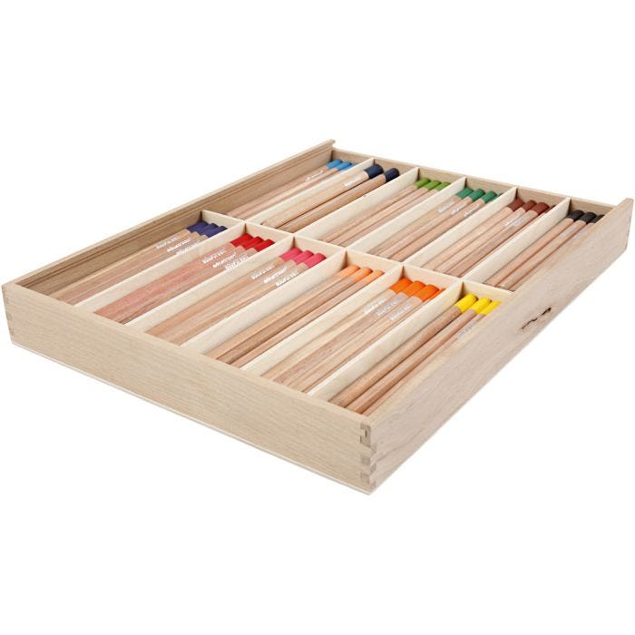 Crayons de Couleur Jumbo Edugreen, mine 5 mm, ass. de couleurs, 12x12 pièces/ 1 Pq.