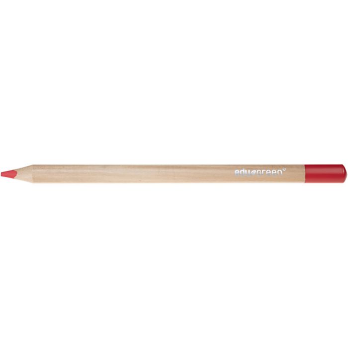 Crayons de Couleur Jumbo Edugreen, mine 5 mm, rouge, 10 pièces/ 1 Pq.