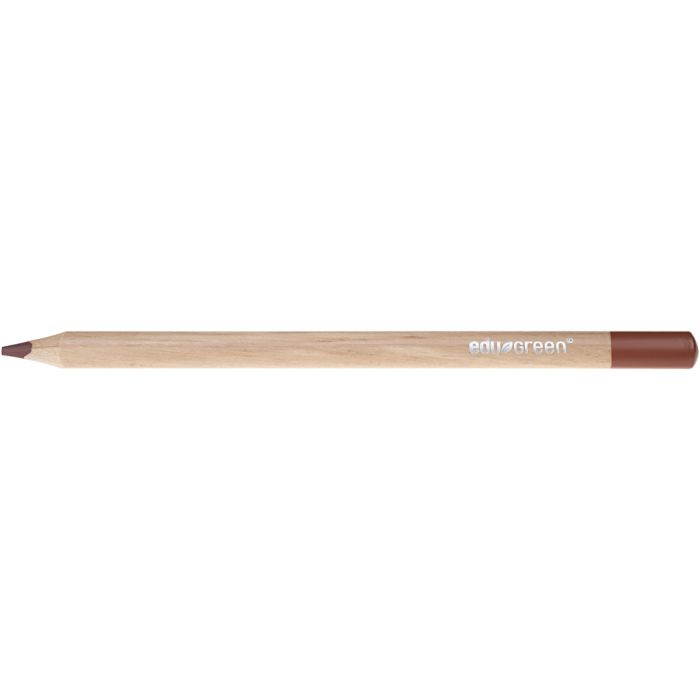 Crayons de Couleur Jumbo Edugreen, mine 5 mm, brun, 10 pièces/ 1 Pq.