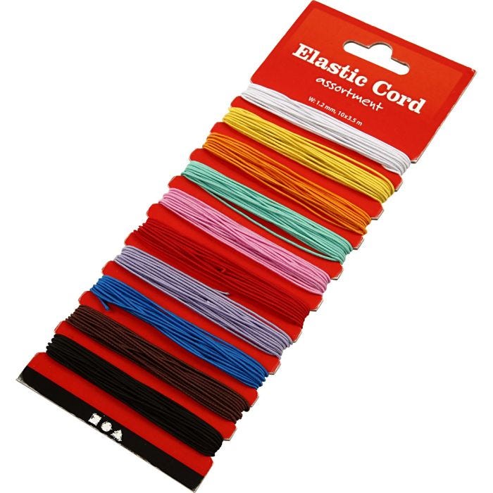 Elastisch koord, dikte 1 mm, 10x3.50 m/ 1 doos