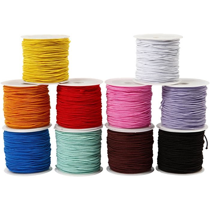 Elastisch koord, dikte 1 mm, 10x25 m/ 1 doos