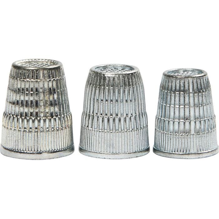 Dés à coudre, d 15+16+17 mm, 3 pièces/ 1 Pq.