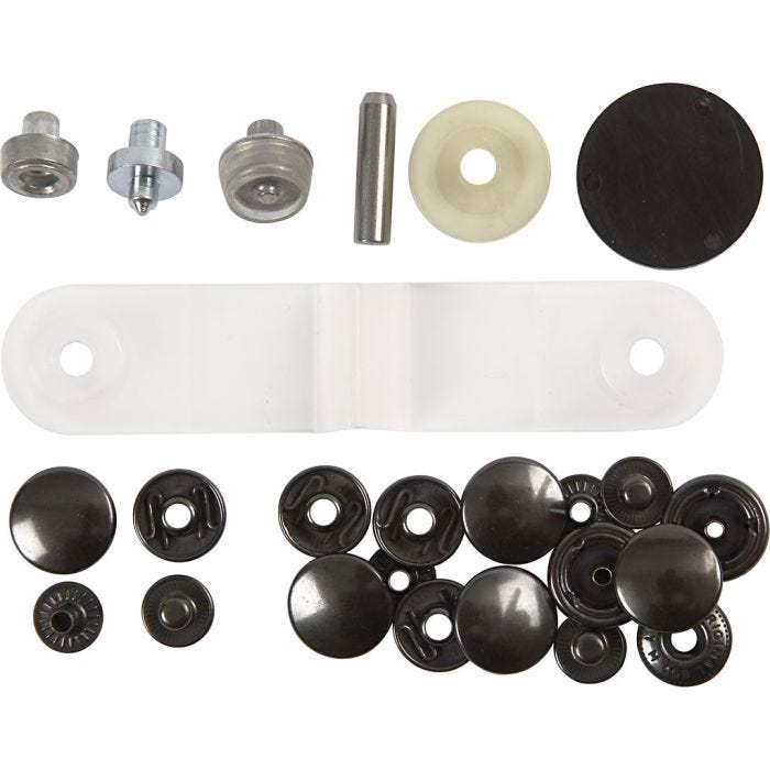 Boutons pression - Starter set, d 15 mm, 1 set