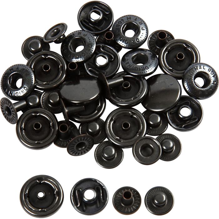Boutons pression - Recharges, d 15 mm, 10 pièces/ 1 Pq.