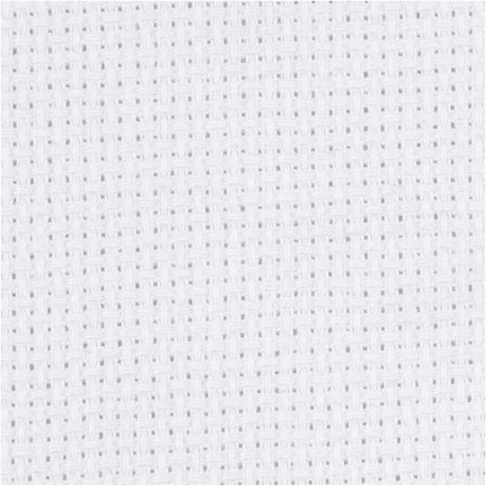 Toile points de croix Aida, dim. 50x50 cm, 70 pts/10 cm, blanc, 1 pièce