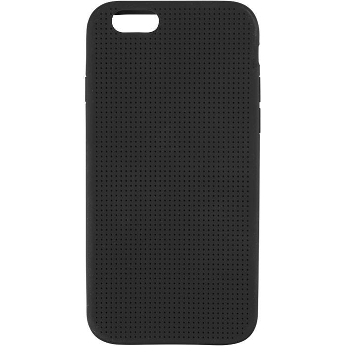 Iphone hoes borduren, afm 6/6S, afm 6,8x13,8 cm, dikte 8 mm, zwart, 1 stuk