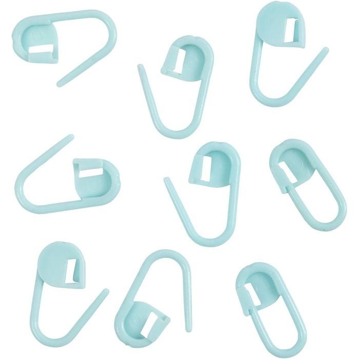 Steekmarkeerder, L: 22 mm, lichtblauw, 30 stuk/ 1 doos