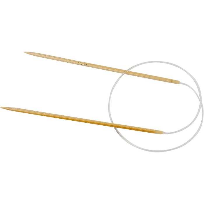 Rond breinaalden, L: 60 cm, afm 3 mm, 1 stuk