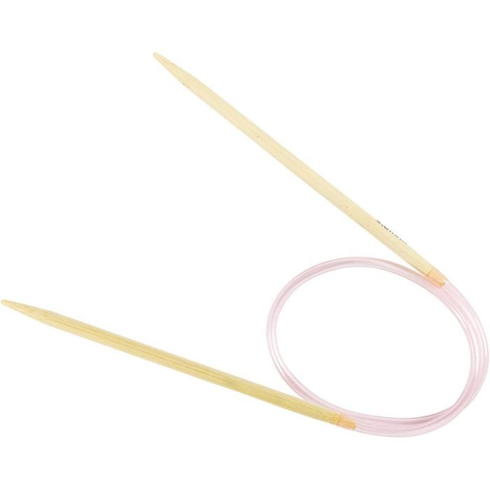 Rond breinaalden, L: 40 cm, afm 4 mm, 1 stuk