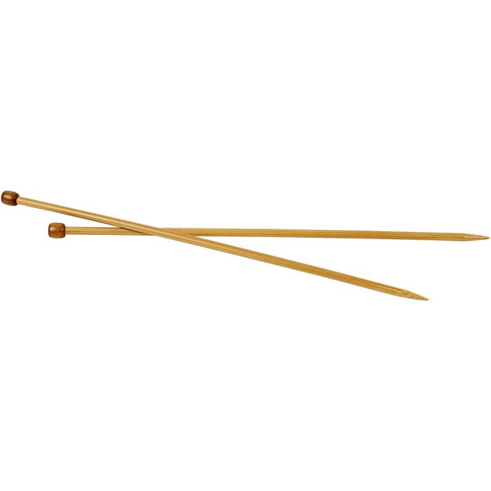 Aiguilles à tricoter, 35 cm, 6,5 mm, 1 paire