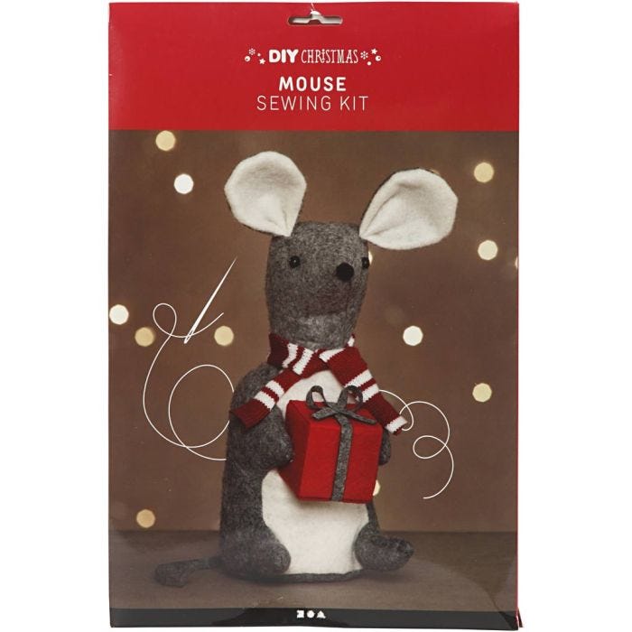 Souris de Noël, H: 30 cm, 1 pièce