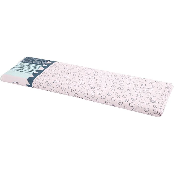 Tissu, L : 145 cm, 140 gr, rose clair, 10 m/ 1 rouleau