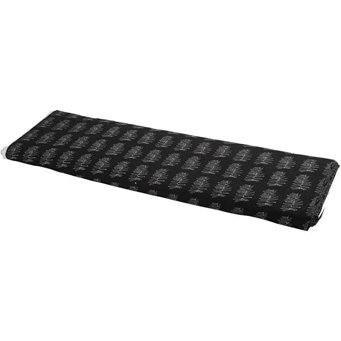 Tissu, L : 145 cm, 140 gr, gris foncé, 10 m/ 1 rouleau