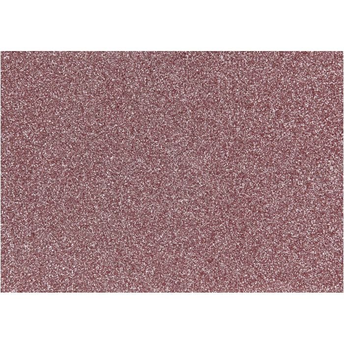 Film à repasser, A5, feuille 148x210 mm, paillettes, rose clair, 1 flles