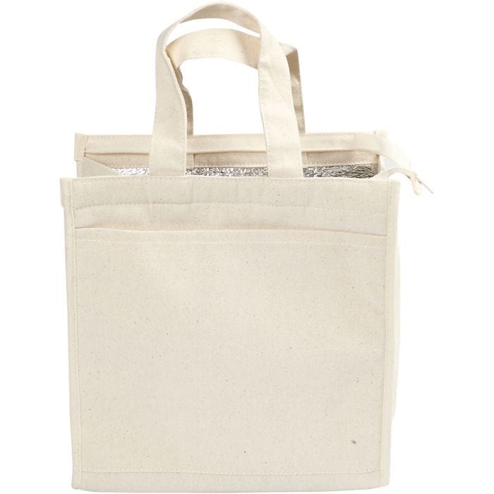 Sac isotherme, dim. 25x24x12 cm, 220 gr, naturel clair, 1 pièce