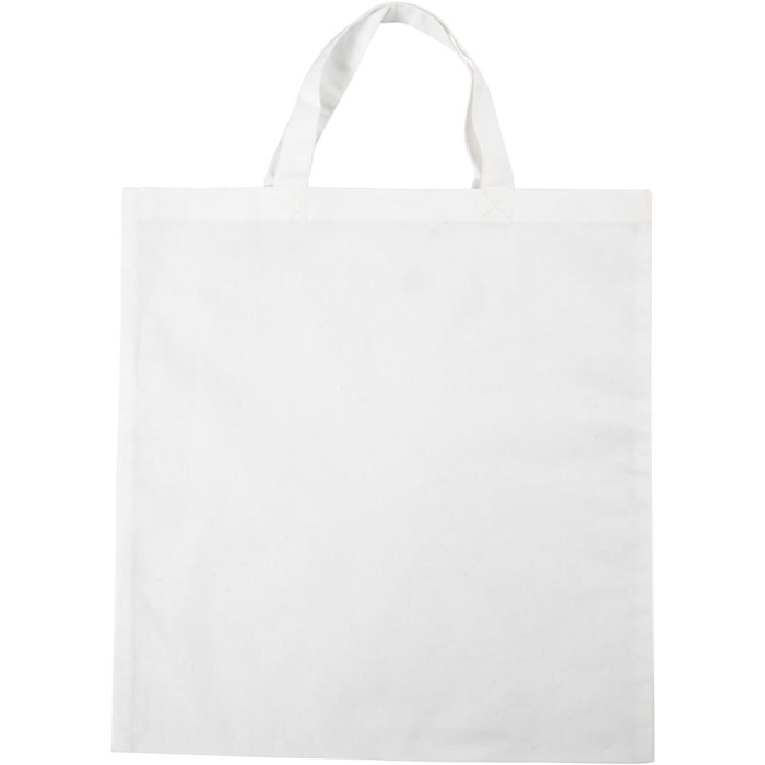 Sac à Provisions, dim. 38x42 cm, 130 gr, blanc, 1 pièce