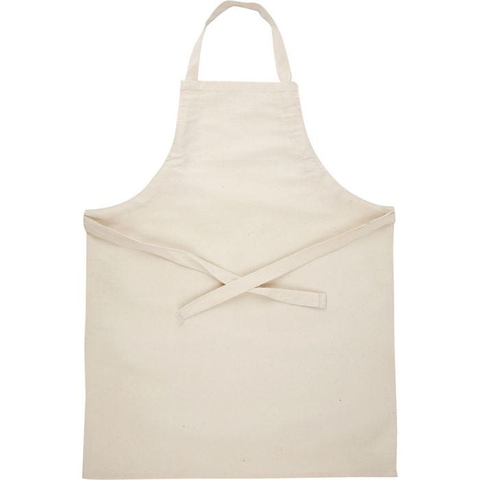 Tablier, L : 70 cm, L : 55 cm, dim. 7-12 ans, 210 gr, naturel clair, 1 pièce