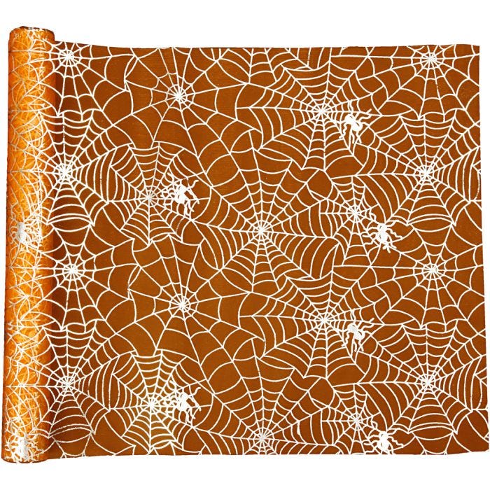 Chemin de table, 3,5 M, 29 cm, orange, 1 rouleau