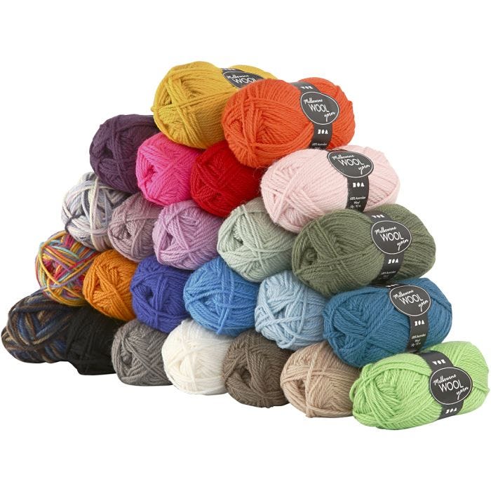 Melbourne wolgaren, L: 92 M, 24x50 gr/ 1 doos