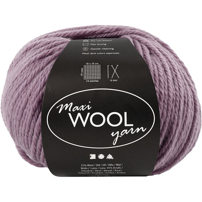 Wolgaren, L: 125 M, lavendel, 100 gr/ 1 bol