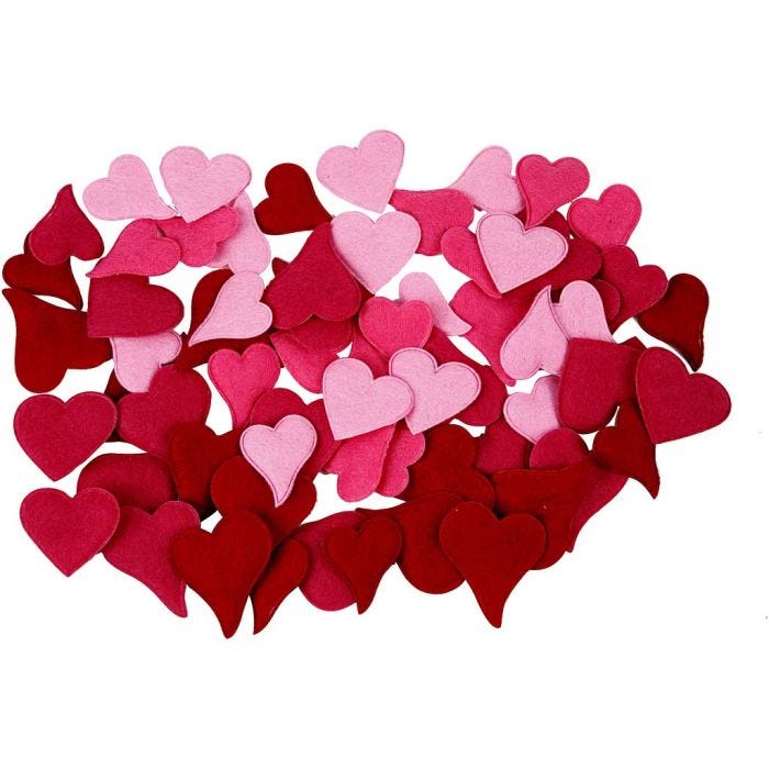 Coeurs, 160 pièces/ 1 Pq.