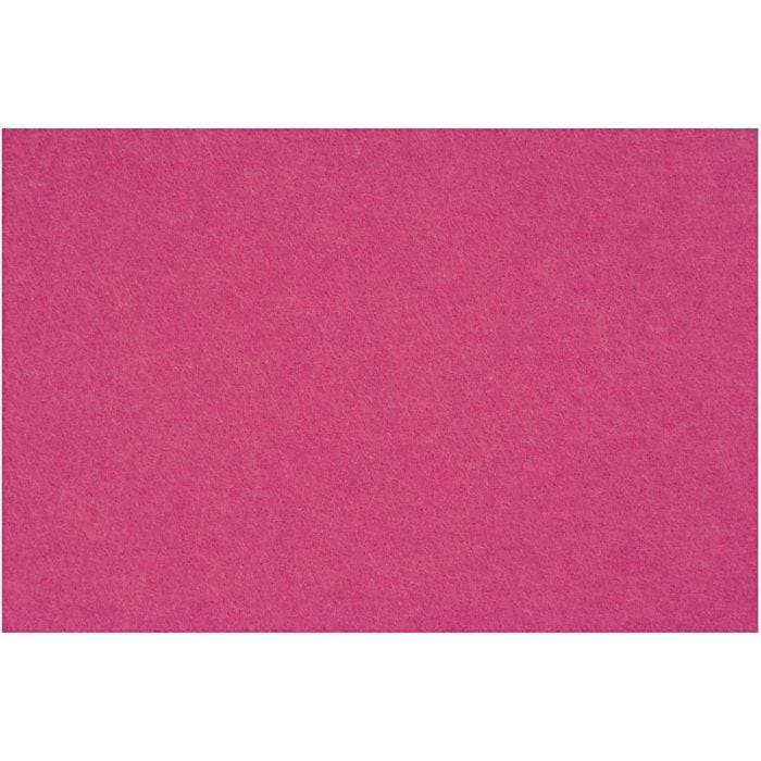 Feutrine synthétique, feuille 42x60 cm, ép. 3 mm, rose, 1 flles