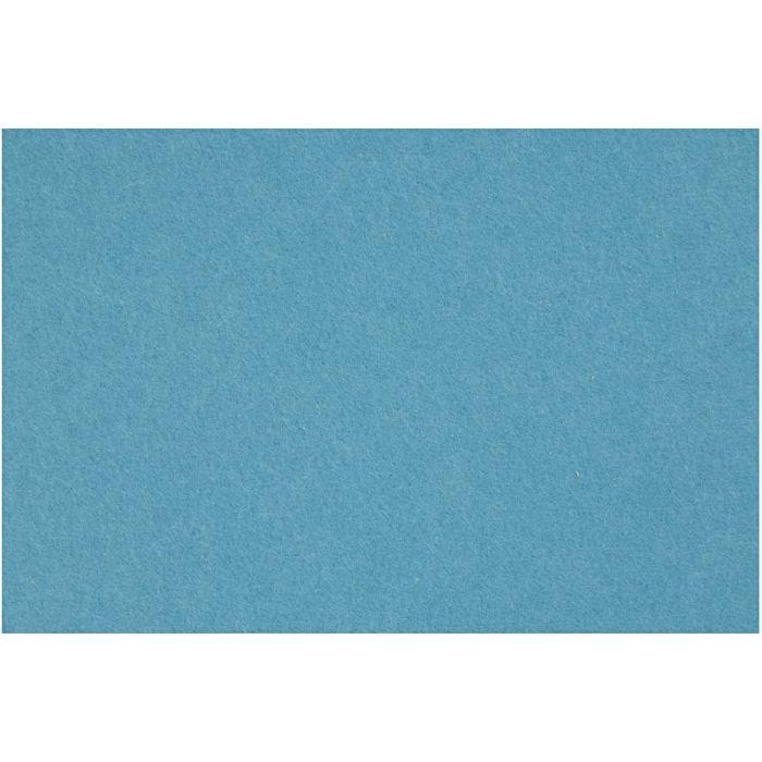 Feutrine synthétique, feuille 42x60 cm, ép. 3 mm, turquoise, 1 flles