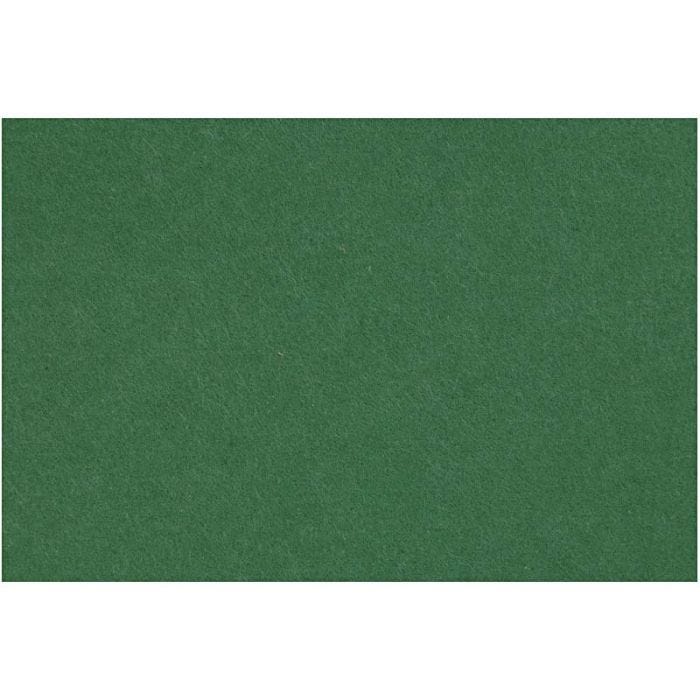 Feutrine synthétique, feuille 42x60 cm, ép. 3 mm, vert foncé, 1 flles