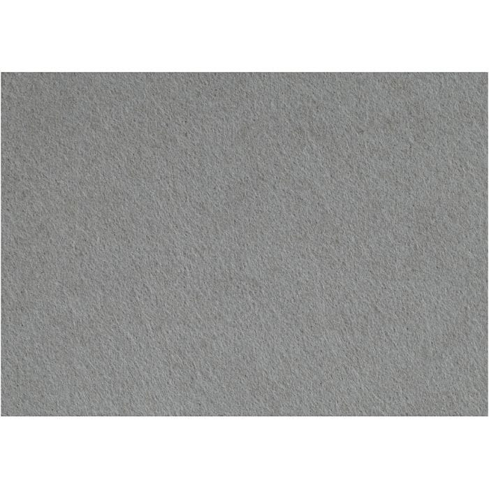 Feutrine synthétique, feuille 42x60 cm, ép. 3 mm, gris, 1 flles